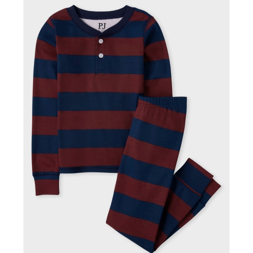 PJ PLACE Cotton Henley Pajamas